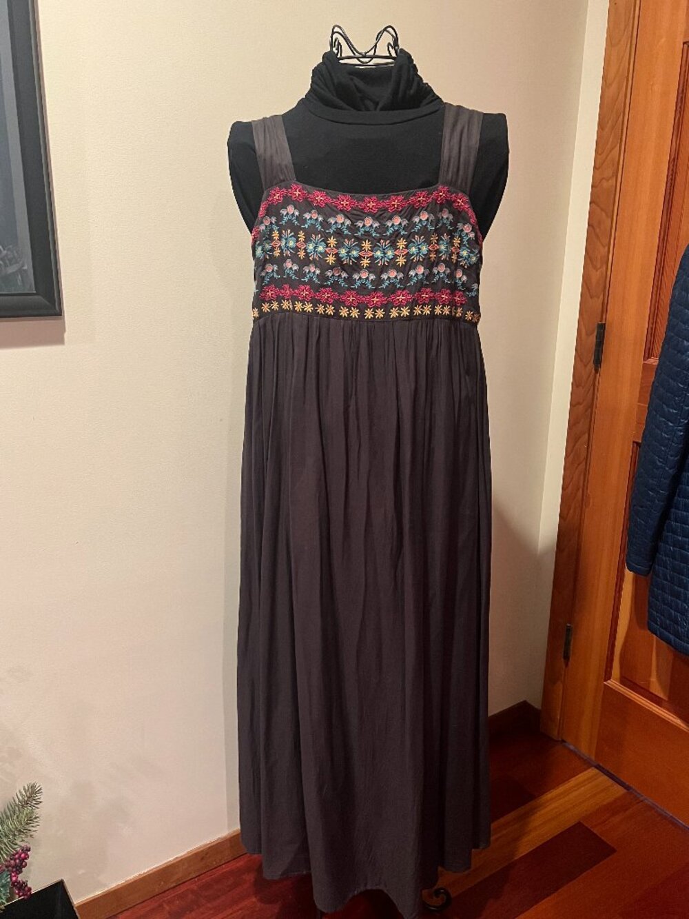 Natural Life Embroidered Tricia Maxi Dress